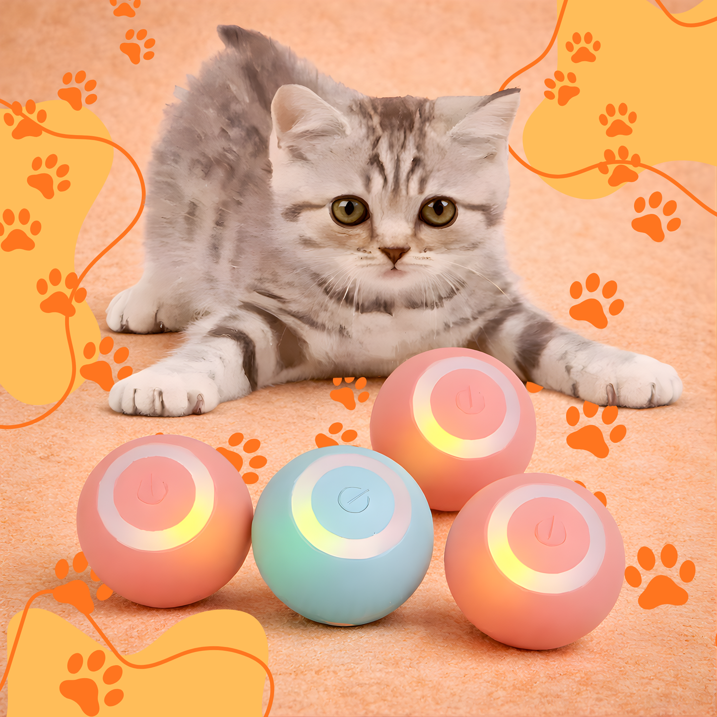 Pelota inteligente para gatos